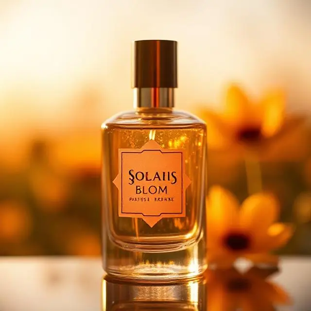 Bottle of Solaris Bloom perfume.