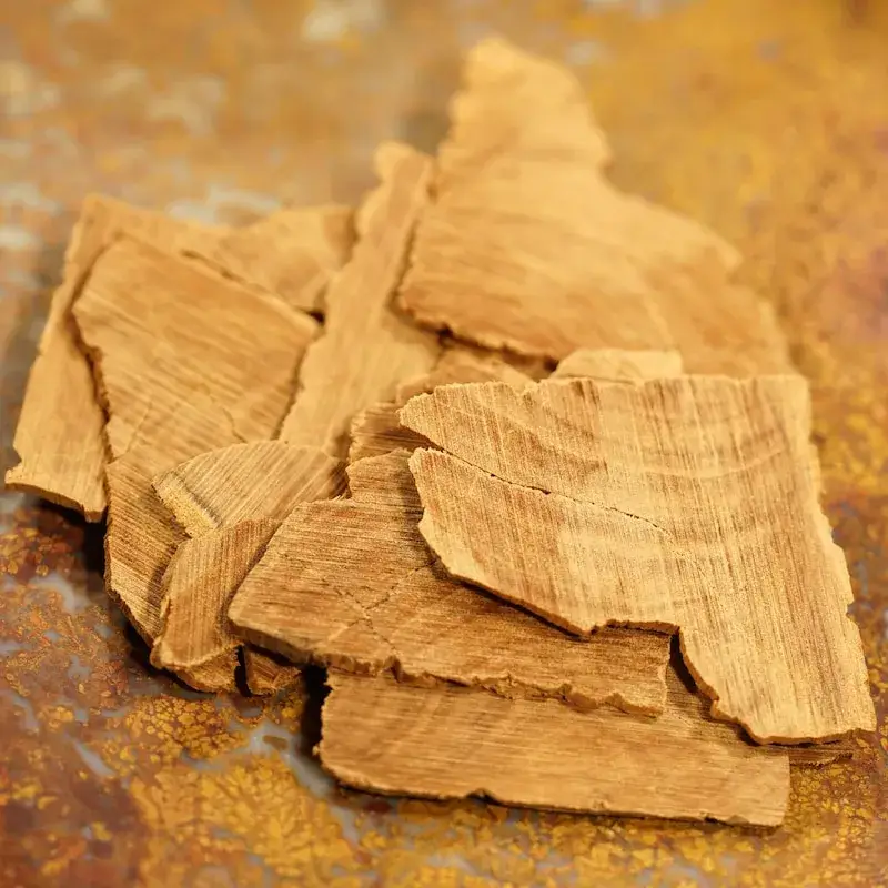 Pieces of raw Mysore Sandalwood.