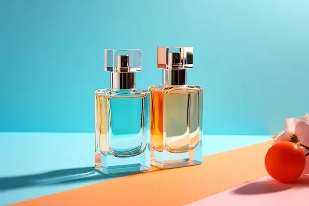 Two perfume bottles next to each other, symbolizing layering.